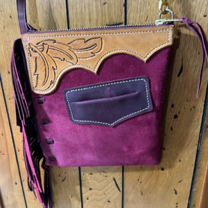 Authentic Handmade Western Leather Purse – Crafted by a True Working Cowboy